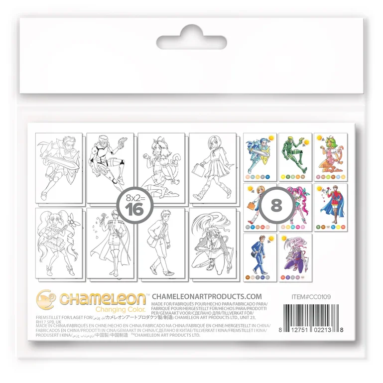 Раскраска-склейка Chameleon Manga / Манга